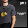 image:imageGAME 7 NHL Mens X NHL Mens Officially Licensed Graphic Short Sleeve Lightweight Classic Crew Neck Cotton TShirtBlack