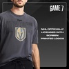 image:imageGAME 7 NHL Mens X NHL Mens Officially Licensed Graphic Short Sleeve Lightweight Classic Crew Neck Cotton TShirtBlack