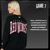 image:imageGAME 7 NHL Womens X NHL Womens Officially Licensed Long Sleeve Crew Neck Cotton TShirtBlack