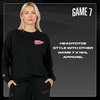 image:imageGAME 7 NHL Womens X NHL Womens Officially Licensed Long Sleeve Crew Neck Cotton TShirtBlack