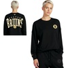 image:imageGAME 7 NHL Womens X NHL Womens Officially Licensed Long Sleeve Crew Neck Cotton TShirtBlack