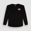 image:imageGAME 7 NHL Womens X NHL Womens Officially Licensed Long Sleeve Crew Neck Cotton TShirtBlack