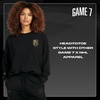image:imageGAME 7 NHL Womens X NHL Womens Officially Licensed Long Sleeve Crew Neck Cotton TShirtBlack