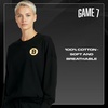 image:imageGAME 7 NHL Womens X NHL Womens Officially Licensed Long Sleeve Crew Neck Cotton TShirtBlack