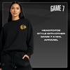 image:imageGAME 7 NHL Womens X NHL Womens Officially Licensed Long Sleeve Crew Neck Cotton TShirtBlack