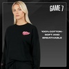 image:imageGAME 7 NHL Womens X NHL Womens Officially Licensed Long Sleeve Crew Neck Cotton TShirtBlack