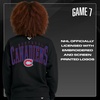 image:imageGAME 7 NHL Womens X NHL Womens Officially Licensed Long Sleeve Crew Neck Cotton TShirtBlack