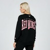 image:imageGAME 7 NHL Womens X NHL Womens Officially Licensed Long Sleeve Crew Neck Cotton TShirtBlack