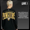 image:imageGAME 7 NHL Womens X NHL Womens Officially Licensed Long Sleeve Crew Neck Cotton TShirtBlack