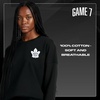 image:imageGAME 7 NHL Womens X NHL Womens Officially Licensed Long Sleeve Crew Neck Cotton TShirtBlack