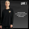 image:imageGAME 7 NHL Womens X NHL Womens Officially Licensed Long Sleeve Crew Neck Cotton TShirtBlack