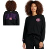 image:imageGAME 7 NHL Womens X NHL Womens Officially Licensed Long Sleeve Crew Neck Cotton TShirtBlack