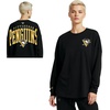 image:imageGAME 7 NHL Womens X NHL Womens Officially Licensed Long Sleeve Crew Neck Cotton TShirtBlack