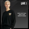 image:imageGAME 7 NHL Womens X NHL Womens Officially Licensed Long Sleeve Crew Neck Cotton TShirtBlack