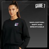 image:imageGAME 7 NHL Womens X NHL Womens Officially Licensed Long Sleeve Crew Neck Cotton TShirtBlack