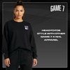 image:imageGAME 7 NHL Womens X NHL Womens Officially Licensed Long Sleeve Crew Neck Cotton TShirtBlack
