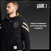 image:imageGAME 7 NHL mens X Nhl Mens Officially Licensed Long Sleeve Zip Up Hooded Fleece SweatshirtBlack