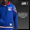 image:imageGAME 7 NHL mens X Nhl Mens Officially Licensed Long Sleeve Zip Up Hooded Fleece SweatshirtBlue