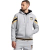 image:imageGAME 7 NHL mens X Nhl Mens Officially Licensed Long Sleeve Zip Up Hooded Fleece SweatshirtHeather Grey
