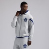 image:imageGAME 7 NHL mens X Nhl Mens Officially Licensed Long Sleeve Zip Up Hooded Fleece SweatshirtHeather Grey