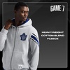 image:imageGAME 7 NHL mens X Nhl Mens Officially Licensed Long Sleeve Zip Up Hooded Fleece SweatshirtHeather Grey