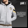 image:imageGAME 7 NHL mens X Nhl Mens Officially Licensed Long Sleeve Zip Up Hooded Fleece SweatshirtHeather Grey