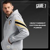 image:imageGAME 7 NHL mens X Nhl Mens Officially Licensed Long Sleeve Zip Up Hooded Fleece SweatshirtHeather Grey