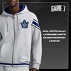 image:imageGAME 7 NHL mens X Nhl Mens Officially Licensed Long Sleeve Zip Up Hooded Fleece SweatshirtHeather Grey