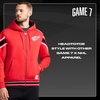 image:imageGAME 7 NHL mens X Nhl Mens Officially Licensed Long Sleeve Zip Up Hooded Fleece SweatshirtRed