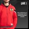 image:imageGAME 7 NHL mens X Nhl Mens Officially Licensed Long Sleeve Zip Up Hooded Fleece SweatshirtRed