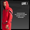 image:imageGAME 7 NHL mens X Nhl Mens Officially Licensed Long Sleeve Zip Up Hooded Fleece SweatshirtRed