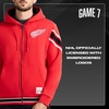 image:imageGAME 7 NHL mens X Nhl Mens Officially Licensed Long Sleeve Zip Up Hooded Fleece SweatshirtRed