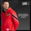 image:imageGAME 7 NHL mens X Nhl Mens Officially Licensed Long Sleeve Zip Up Hooded Fleece SweatshirtRed