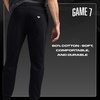 image:imageGame 7 NHL Mens Game 7 X NHL Mens Officially Licensed Casual Slim Jogger Fleece Sweatpants with PocketsBlack