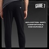 image:imageGame 7 NHL Mens Game 7 X NHL Mens Officially Licensed Casual Slim Jogger Fleece Sweatpants with PocketsBlack