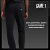 image:imageGame 7 NHL Mens Game 7 X NHL Mens Officially Licensed Casual Slim Jogger Fleece Sweatpants with PocketsBlack