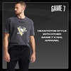 image:imageGame 7 NHL Mens Game 7 X NHL Mens Officially Licensed Casual Slim Jogger Fleece Sweatpants with PocketsBlack