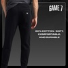 image:imageGame 7 NHL Mens Game 7 X NHL Mens Officially Licensed Casual Slim Jogger Fleece Sweatpants with PocketsBlack
