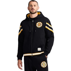 image:imageGAME 7 NHL mens X Nhl Mens Officially Licensed Long Sleeve Zip Up Hooded Fleece SweatshirtBlack