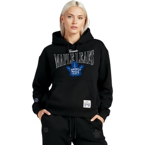 image:imageGAME 7 NHL womens X Nhl Womens Officially Licensed Long Sleeve Pullover Hoodie Fleece SweatshirtBlack